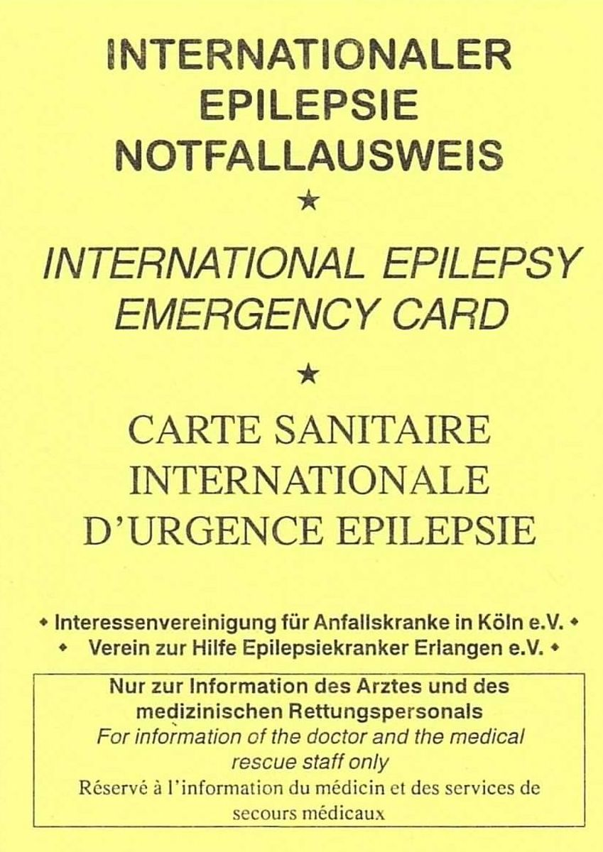 notfall_epilepsie_ausweis_inea Zu sehen ist das Titelblatt des INEA-Epilepsie-Ausweises.